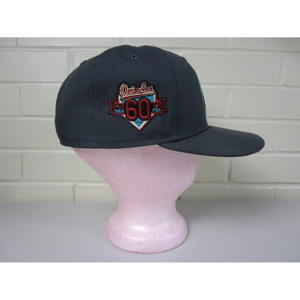 Baltimore Orioles New Era Graphite Print Undervisor 59FIFTY‎ Fitted Hat (7 3/8)